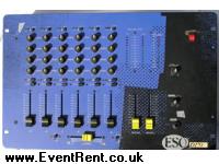 ESO Pro. 6 Channel mixer. 2 Mic inputs. 7 line inputs. 3 phono inputs. 3 outputs.  C/W IEC to13 amp Mains lead.