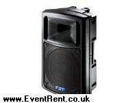 FBT MaxX4a 400w 12'' + Horn Powered speaker. C-W Mains IEC lead to 13 amp plug. 
