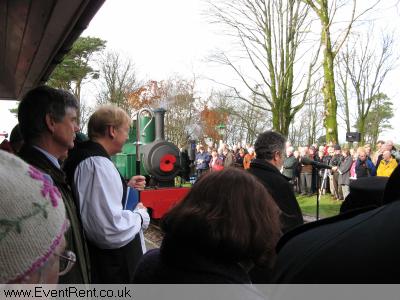 Remembrance Day at Woody Bay Station