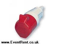 bare ends to 32amp 3-phase socket