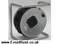 Speaker Cable Drum. 2 x Speaker XLR Female to XLR Male 33M. & 1 x Speaker XLR Female to Mono 1/4