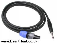 Speakon 2/way plug to Mono jack plug