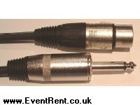10 Meter XLR Female to Mono 1/4