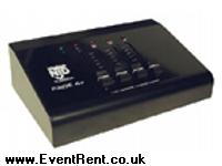 NJD Fade4P Four x 1000W Powered Desk Top Dimmer unit with Four IEC outlet sockets at the rear (16Amp connector)