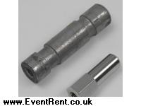 Spigot adaptor 18mm Dia with Threaded M10 Socket