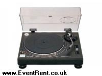 Technics SL1210 (Black Turntable Inc cart. Stanton 500AL & mains IEC lead & AL Flight case