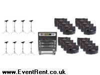 16 x  Bose 802 speakers - 225w-8ohm. twin  jacks & twin male XLR socket. 1 x Amp Rack System 1 Containing. (12U Rack with braked casters. 2 x QSC PLX 3002 Amplifiers  +++++