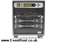 12U Rack. 2 x QSC PLX 3002 Amplifier/3000 watts into 2ohm. Bose 802 +++