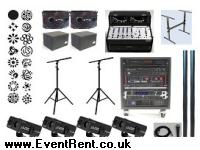 Denon 2100F twin CD player & control desk + American DJ Q3433 mixer / Consol stand. Black H / 3++++