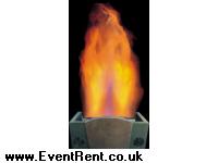 Diablo 7' Flame Effect Machine. C-W Wire Remote on-off for lamps.  Mains Lead IEC to 13 amp plug