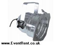 Par 56 silver long nose 300w lamp. C/W Gel frame. G Clamp inc Nut & Bolt. Safety Bond. Mains lead 15 amp