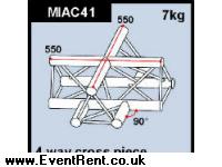 Showcraft triangular 4-way cross piece