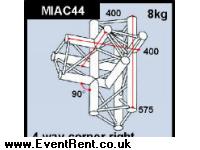 Showcraft triangular 4-way corner right