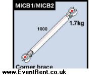 Showcraft triangular corner brace